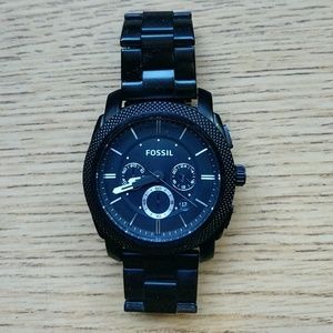 Mens chain linked fossil watch